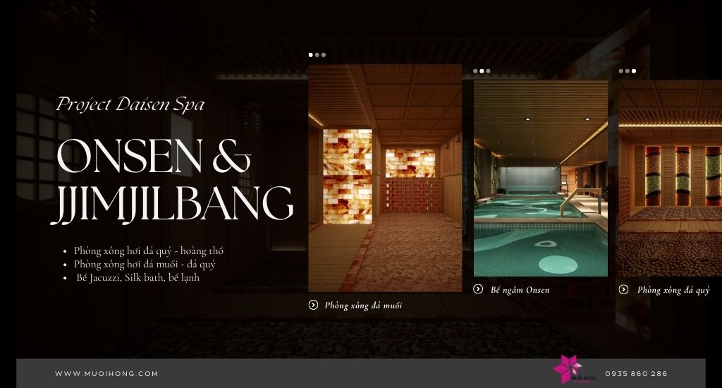 Thi công lắp đặt Onsen JjimJilBang chuẩn sao