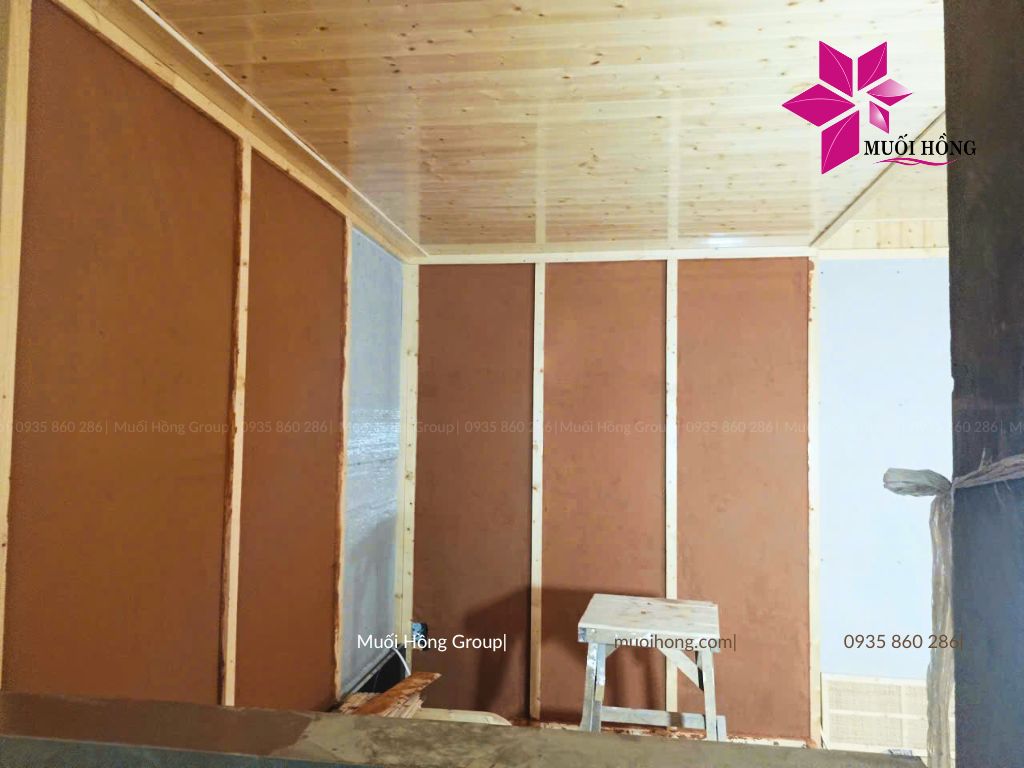 Thi công phòng xông hơi hoàng thổ