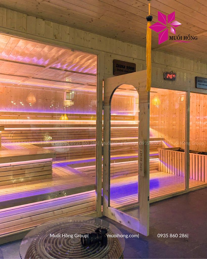 Lắp đặt spa đá muối resort Hội An