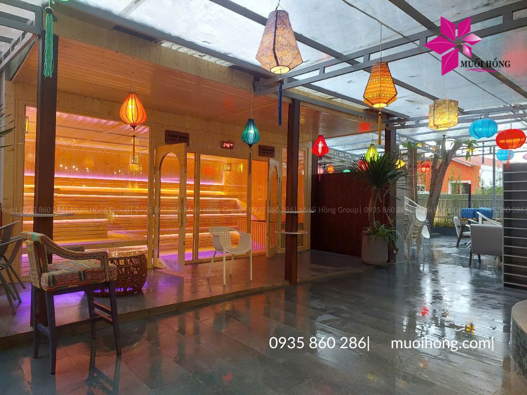 Thi công phòng xông hơi Epic Reset Hội An