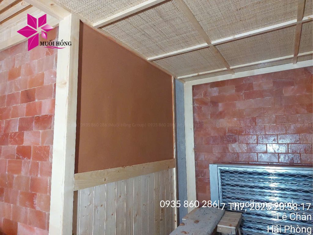 Lắp đặt phòng xông hơi đá muối hồng ngoại