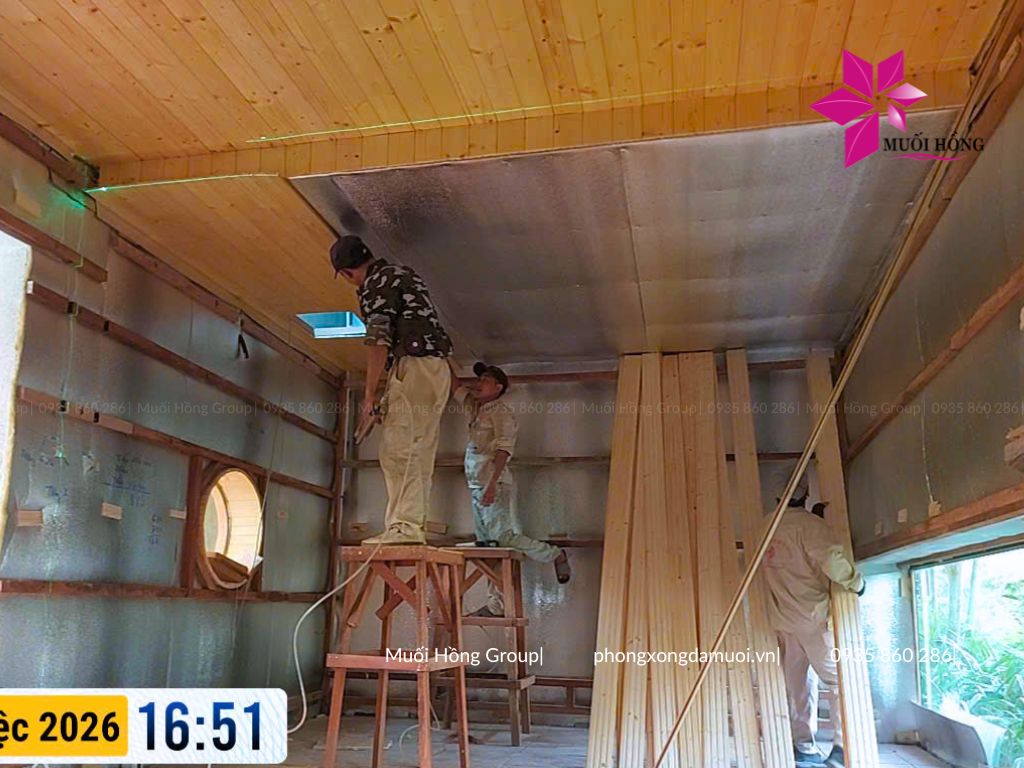 Thi công lắp đặt phòng xông hơi Jjimjilbang