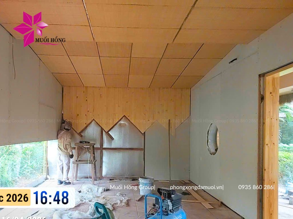 Thiết kế thi công phòng xông hơi hồng ngoại